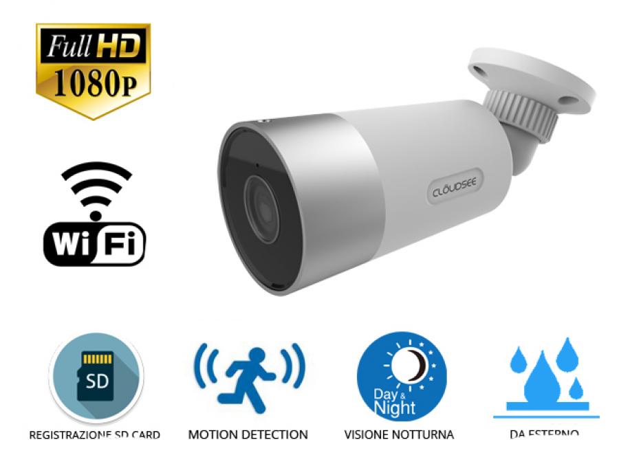 IP Camera P2P wifi esterno App android e iphone