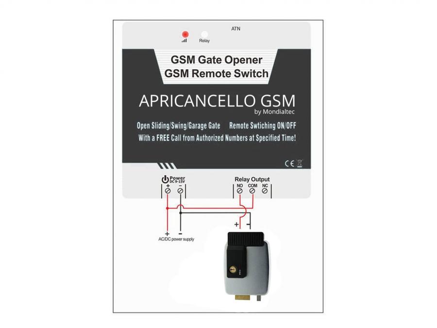 Apricancello GSM per cancello garage elettrico