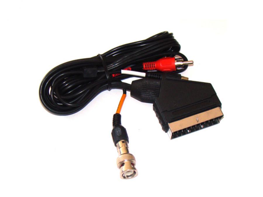 Kit cavo SCART / BNC per connessione videoregistratore DVR a TV