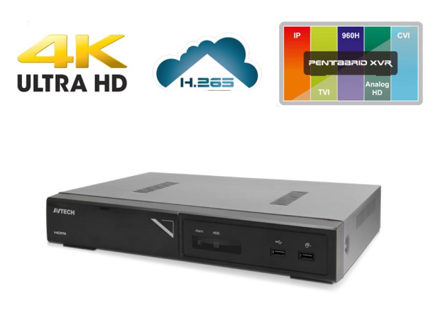 DVR 8 Canali h265 4K LAN visione da cellulare e web cloud con allarme Push Video