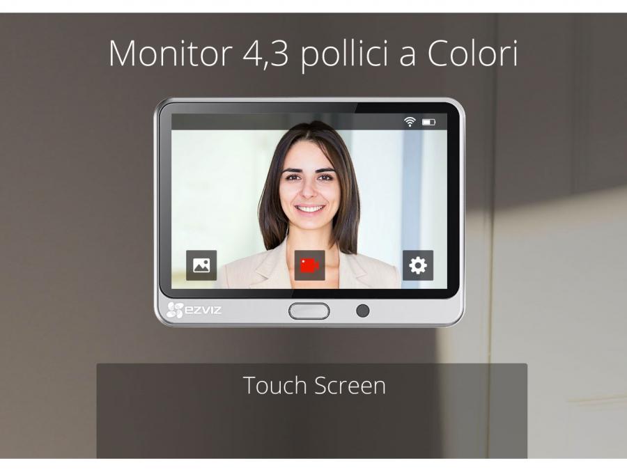 Kit spioncino porta con monitor registratore ed internet