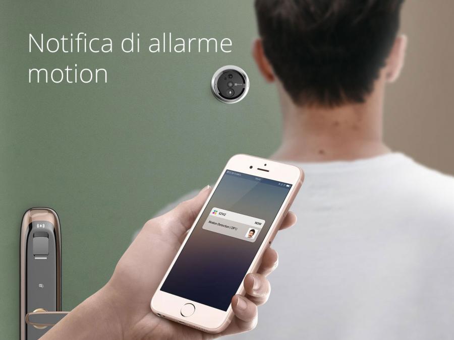 Spioncino digitale WIFI Porta con Telecamera Full HD, registrazione,  sensore di movimento EZVIZ DP2C Roma